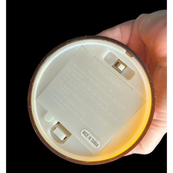 Witch Light Flickering Halloween Candle Masquerade Party Cracker Barrel 7" x 3" - Picture 11 of 11